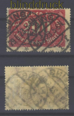 dt. Reich Mi # 248 c gestempelt geprft Infla  (14750)