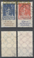 dt. Reich Mi # 233/34 Alters- und Kinderhilfe gestempelt geprft Infla Berlin (30366)