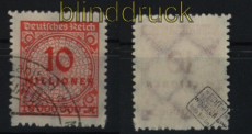 dt. Reich Mi # 318 B gestempelt geprft Winkler BPP  (27851)