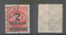 dt. Reich Mi # 309 Y gestempelt gepr. Weinbuch BPP (43822)