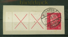 dt. Reich Zusammendrucke Mi # W 30.3 gestempelt auf Briefstck (41473)