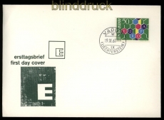 Liechtenstein Mi # 398 Ersttagsbrief FDC Europa-Cept 1960 (31960)