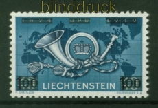 Liechtenstein Mi #  288 postfrisch Aufdruckmarke (42483)