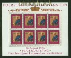 Liechtenstein Mi # 903 postfrischer Kleinbogen (41210)