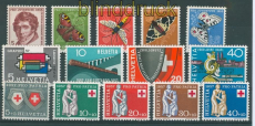 Schweiz Mi # 618/22, 637/40 und 641/45 drei postfrische Ausgaben (27639)