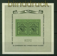 Schweiz Mi # Block 10 100 Jahre Doppelgenf postfrisch (42547)