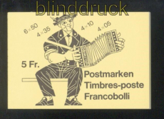 Schweiz Markenheftchen Mi # 78 h postfrisch Volksbruche 1984 (42573)