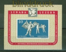 Schweiz Mi # Block 14 LUNABA 1951 postfrisch (42551)