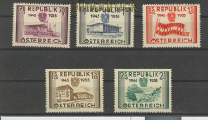 sterreich Mi # 1012/16 postfrisch (24630)
