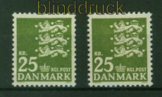 Dnemark Mi #  399 x und y postfrisch kleines Reichswappen (42522)