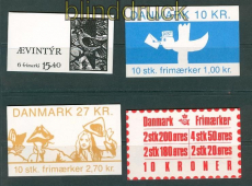 Dnemark und Farer kleines Lot Markenheftchen postfrisch (27656)