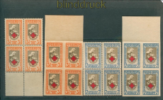 Estland Mi # 29/30 A + B postfrische 4er-Blcke (27146)