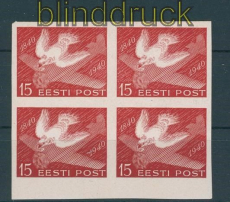 Estland Mi # 162 U postfrischer ungezhnter 4er-Block (27155)