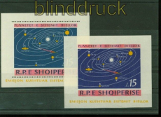 Albanien Mi # Block 27 und 28 postfrisch Planeten im Sonnensystem (40018)