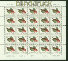 Jugoslawien Mi # 1834/37 postfrischer Bogensatz Fauna (41892)