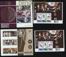 Malta kleines postfrisches Blocklot Block 2, 3 und 2 x Block 5  (31171)