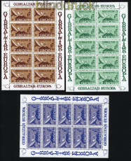 Gibraltar Mi # 392/94 postfrischer Kleinbogensatz Europa-Cept 1979 (31145)