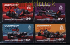Guernsey Mi # 1363/66 Britische Formel-1-Rennfahrer (II) postfrisch (30721)