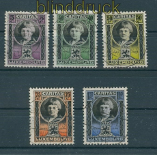 Luxemburg Mi # 177/81 gestempelt Kinderhilfe 1926 (25886)