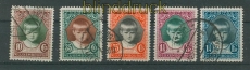 Luxemburg Mi # 213/17 gestempelt Kinderhilfe 1929 (25887)