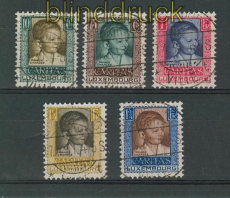 Luxemburg Mi # 227/31 gestempelt Kinderhilfe 1930 (25888)