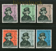 Luxemburg Mi # 315/20 gestempelt Kinderhilfe 1938 (25891)