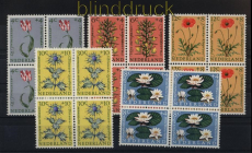 Niederlande Mi # 746/50 postfrisch Sommermarken 1960 4er-Blcke (33556)