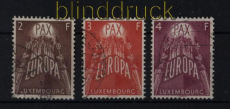 Luxemburg Mi # 572/74 Europa-CEPT 1957 gestempelt (32369)