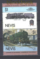 Nevis Mi #  123/124 postfrisch MNH Specimen (21222)