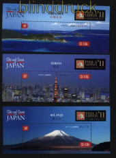 St. Kitts Mi # Block 109/111 PHILA Nippon 2011 Ansichten aus Japan postfrisch (30940)