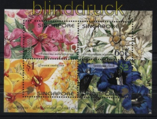 Singapur Mi # Block 82 postfrisch Blumen (33122)