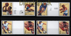 USA ex Mi # 2705/24 vier postfrische Zwischenstegpaare Olympiade Atlanta 1996 (30778)