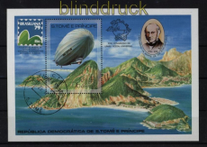 Sao Thom und Principe Mi # Block 36 A gestempelt Zeppelin (28916)