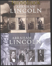 Gambia Abraham Lincoln zwei postfrische Kleinbgen (29939)