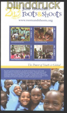 Liberia 20 Jahre Jane Goodalls Roots & Shoots postfrischer Kleinbogen (29961)