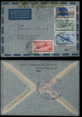 DDR Mi # 512/15 Erstflugbeleg Lufthansa Berlin - Warschau - Berlin 4.2.1956 (29212)