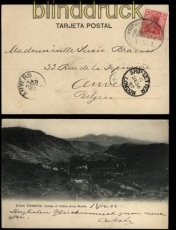 Deutsche Seepost Linie Bremen - La Plata sw-AK Gran Canaria 1902 Ship Letter London (31810)
