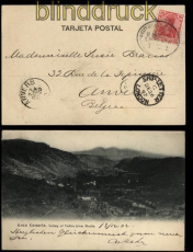 Deutsche Seepost Linie Bremen - La Plata sw-AK Gran Canaria 1902 Ship Letter London (31810)