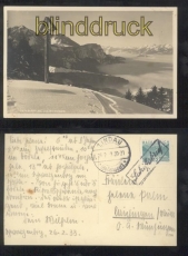 sterreich Bodenseee Schiffsbrief auf sw-Foto-AK Dornbirn 1933 (a1112)