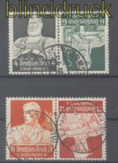 dt. Reich Zusammendrucke Mi # K 23 und K 24 gestempelt (45614)