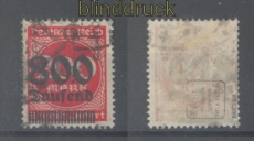 dt. Reich Mi # 303 gestempelt Aufdruckmarke geprft Bauer BPP (44780)
