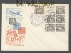 Berlin Zusammendruck S 1 oder W 1 auf Festumschlag 100 Jahre Deutsche Briefmarken Sonderstempel (457
