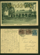 HERRENKRUG sw-AK Park Restaurant Neue Veranda 1921 (d5937)