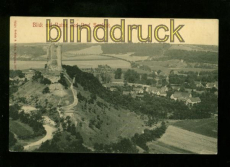 SAALECK sw-AK Blick auf Ruine und Dorf Saaleck ungebraucht (d6163)