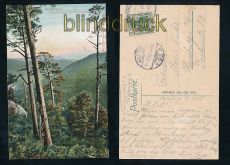 ILSENBURG i. H. farb-AK Westerklippen mit Brocken 1906 (d7267)