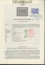 sterreich Mi # 1085 Erluterungsbltter Unterschriften Entwerfer und Ste(45785)