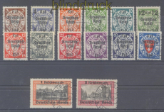 dt. Reich Mi # 716/29 Danzig-Abschied gestempelt (45893)