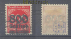dt. Reich Mi # 303 Aufdruckmarke gestempelt geprft Infla Berlin (46006)