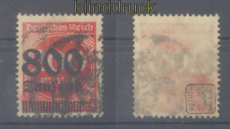 dt. Reich Mi # 303 Aufdruckmarke gestempelt geprft Infla Berlin (46008)