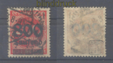 dt. Reich Mi # 303 Aufdruckmarke gestempelt geprft Infla Berlin (46009)